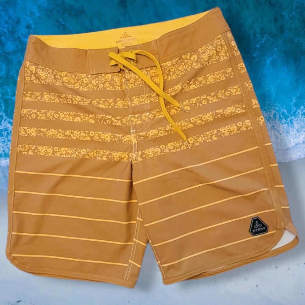 Prana High Seas Boardshort UPF 50+ Size 30
